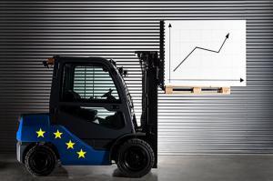 EU targonca és növekedési grafikon